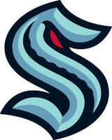 logotipo do a Seattle kraken nacional hóquei liga equipe vetor