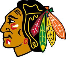 logotipo do a Chicago falcões negros nacional hóquei liga equipe vetor
