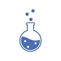 frasco tubo químico laboratório ícone vetor ilustração Projeto