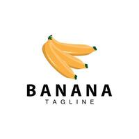 banana logotipo Projeto fresco plantação agricultor banana fruta vetor silhueta modelo ilustração