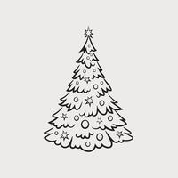 abstrato Natal árvore, Natal árvore ícone, vetor ilustração