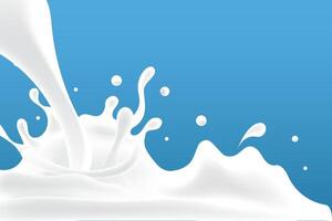 leitoso ondas fundo. adicional elementos do leite Projeto vetor