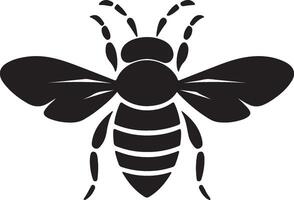 abelha silhueta vetor ilustração branco fundo