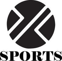 esporte logotipo vetor Preto cor 33