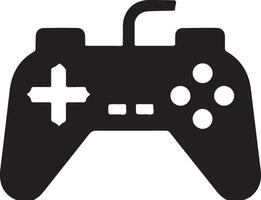mínimo jogos console ícone símbolo, plano ilustração, branco fundo 5 vetor