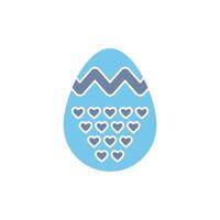 Páscoa ovos conceito linha ícone. simples elemento ilustração. Páscoa ovos conceito esboço símbolo Projeto. vetor