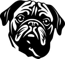 pug - minimalista e plano logotipo - vetor ilustração