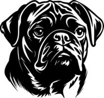 pug - minimalista e plano logotipo - vetor ilustração