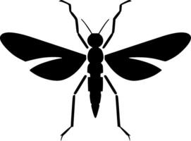 mosquito, minimalista e simples silhueta - vetor ilustração