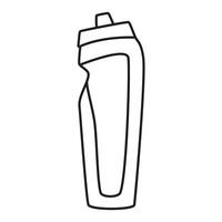 Esportes garrafa ícone vetor. garrafa ilustração placa. esporte símbolo. água logotipo. vetor