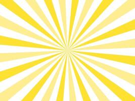 fundo bandeira com Sol raios, modelo, raio de Sol, branco e amarelo tons vetor