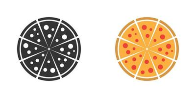 pizza ícone. plano vetor ilustração.