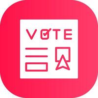 votar design de ícone criativo vetor