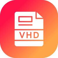 vhd criativo ícone Projeto vetor