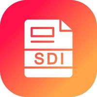 sdi criativo ícone Projeto vetor