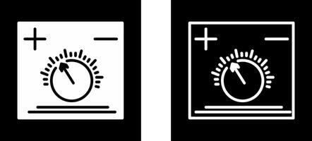ícone de vetor de botão de temperatura