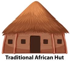 Uma tradicional cabana africana vetor