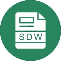 sdw criativo ícone Projeto vetor