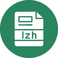 lzh criativo ícone Projeto vetor