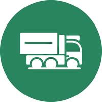 design de ícone criativo de caminhão de carga vetor