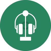 design de ícone criativo de fone de ouvido vetor