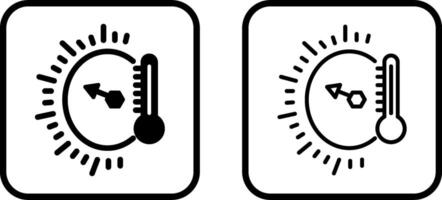 ícone de vetor indicador de temperatura