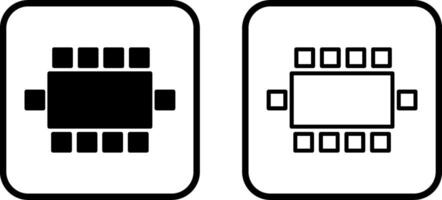 ícone de vetor de cadeira de sala de conferência