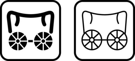 ícone de vetor de vagão