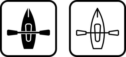 ícone de vetor de caiaque