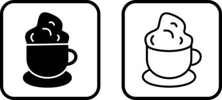 ícone de vetor de café cremoso