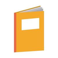 notebook aprender ícone de estilo plano de educação doméstica de escola