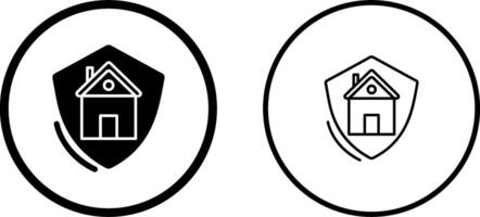 ícone de vetor de proteção de casa
