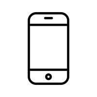 Ilustração em vetor ícone celular telefone