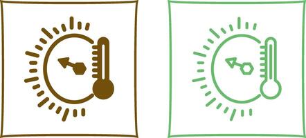 ícone de vetor indicador de temperatura