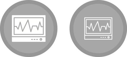 ícone de vetor de eletrocardiograma