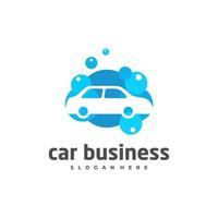 modelo de vetor de logotipo de lavagem de carro, conceitos de design de logotipo de carro criativo