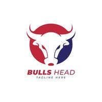 búfalos cabeça, touros cabeça logotipo Projeto modelo vetor