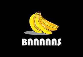 bananas idéia vetor logotipo Projeto