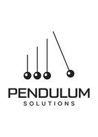 pêndulo soluções idéia vetor logotipo Projeto