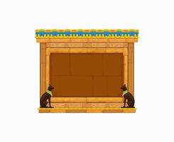 videogames jogos quadro, antigo egípcio pedra parede vetor