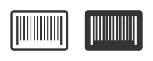 código de barras ícone isolado em uma branco fundo. vetor ilustração.