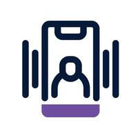 Smartphone ícone. vetor dual tom ícone para seu local na rede Internet, móvel, apresentação, e logotipo Projeto.