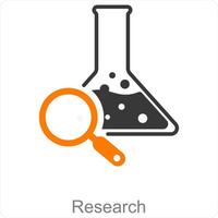 pesquisa e Ciência ícone conceito vetor