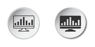 financeiro analytics ícone. ao controle painel ícone. vetor ilustração.