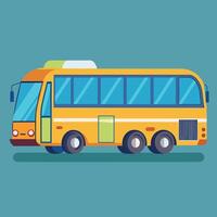 ônibus plano Projeto desenho animado ícone ilustração escola ônibus vetor