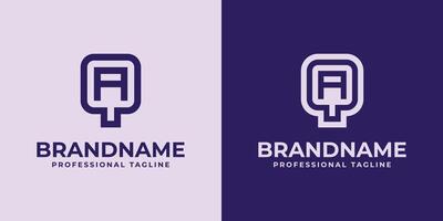 moderno iniciais qa e aq logotipo, adequado para o negócio com qa ou aq iniciais vetor