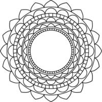 vetor floral mandala arte Projeto. decorativo elemento este você pode usar dentro qualquer Projeto tal Como logotipo, fundo, quadro, e Mais