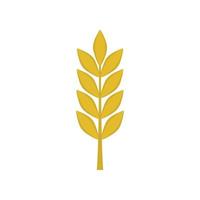 ícone de trigo em design plano vetor