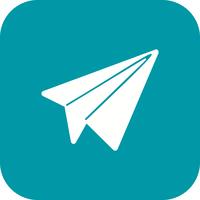 Paper Plane Icon Ilustração Vetor