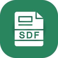 sdf criativo ícone Projeto vetor